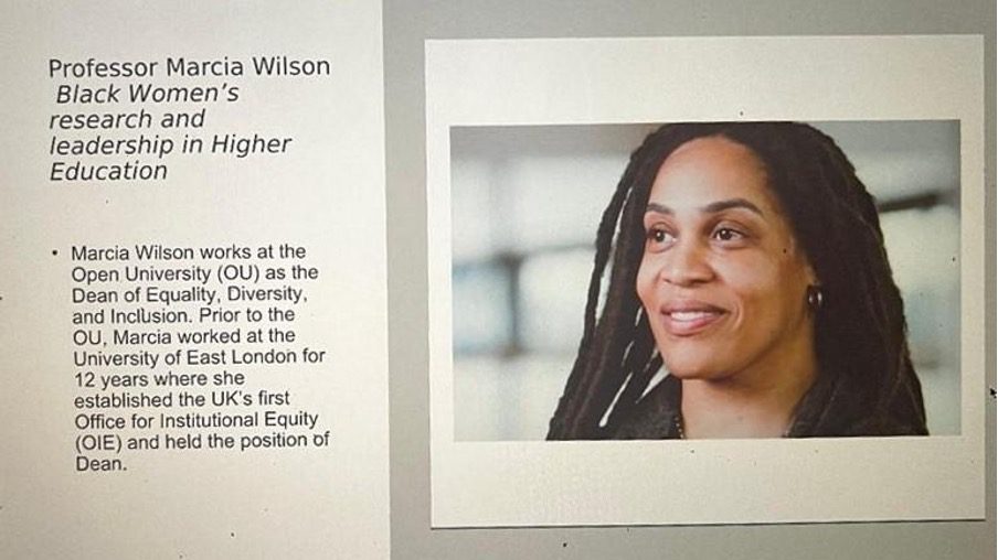 Screenshot of Prof. Marcia Wilson’s introduction, pre-breakout room session.