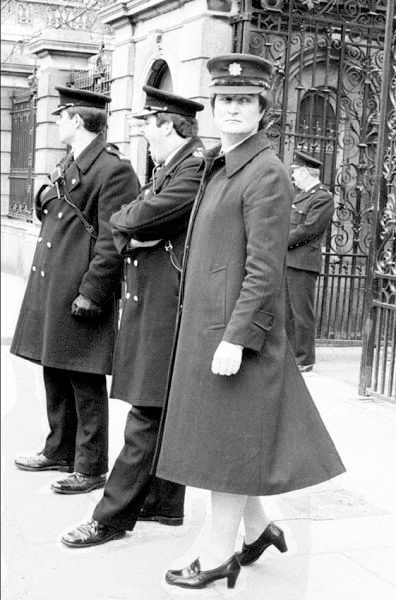 Fig. 6: Rose Comiskey, Garda Síochána at Dáil Éireann, 1980s.