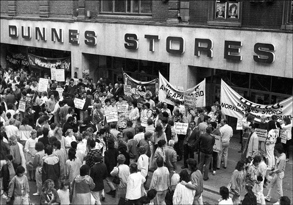 Fig. 8: Rose Comiskey, Dunnes Stores, Anti-Apartheid Picket, Dublin,1984.